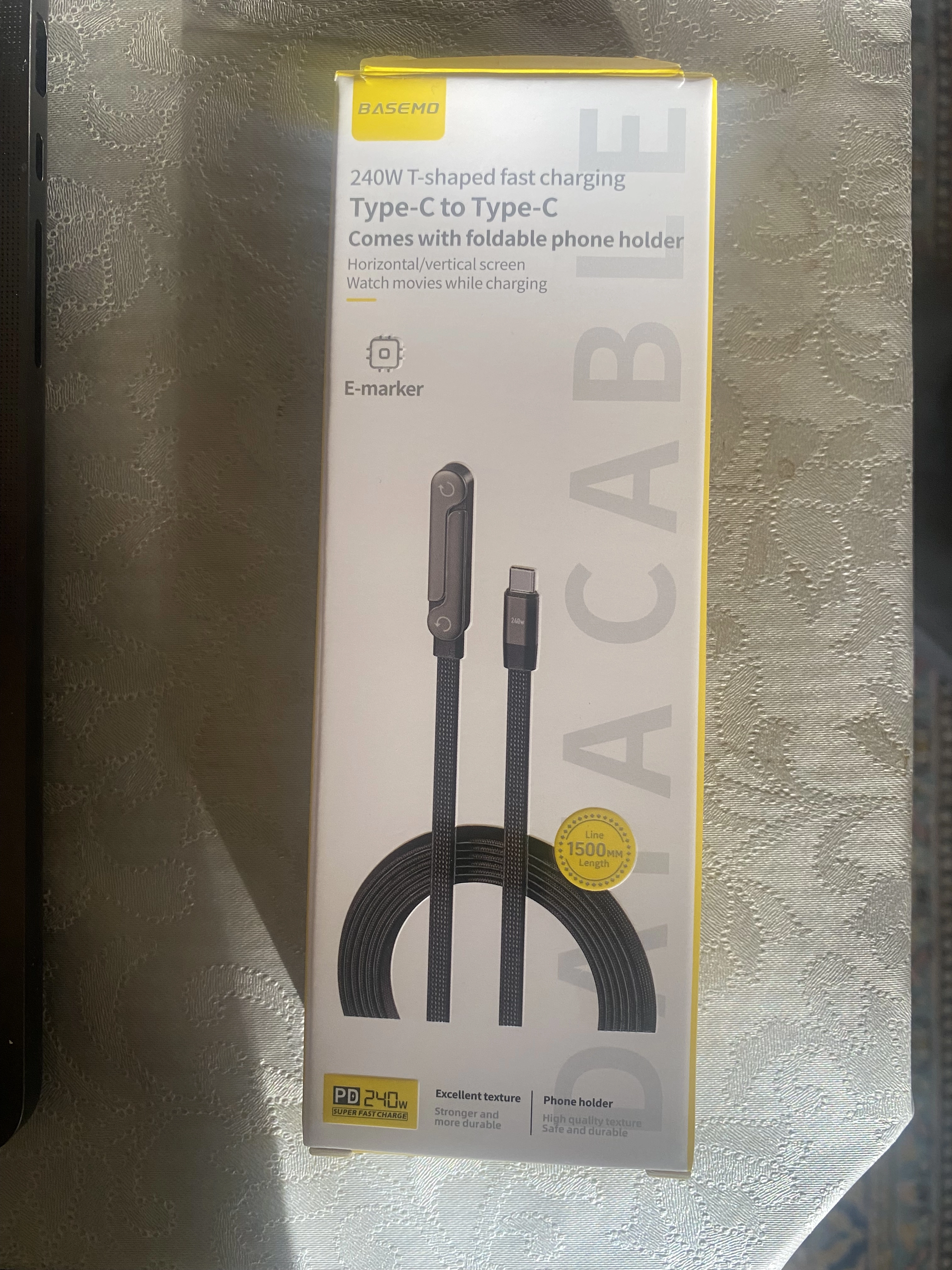 BASEMO Premium Type-C 240W Kablosu