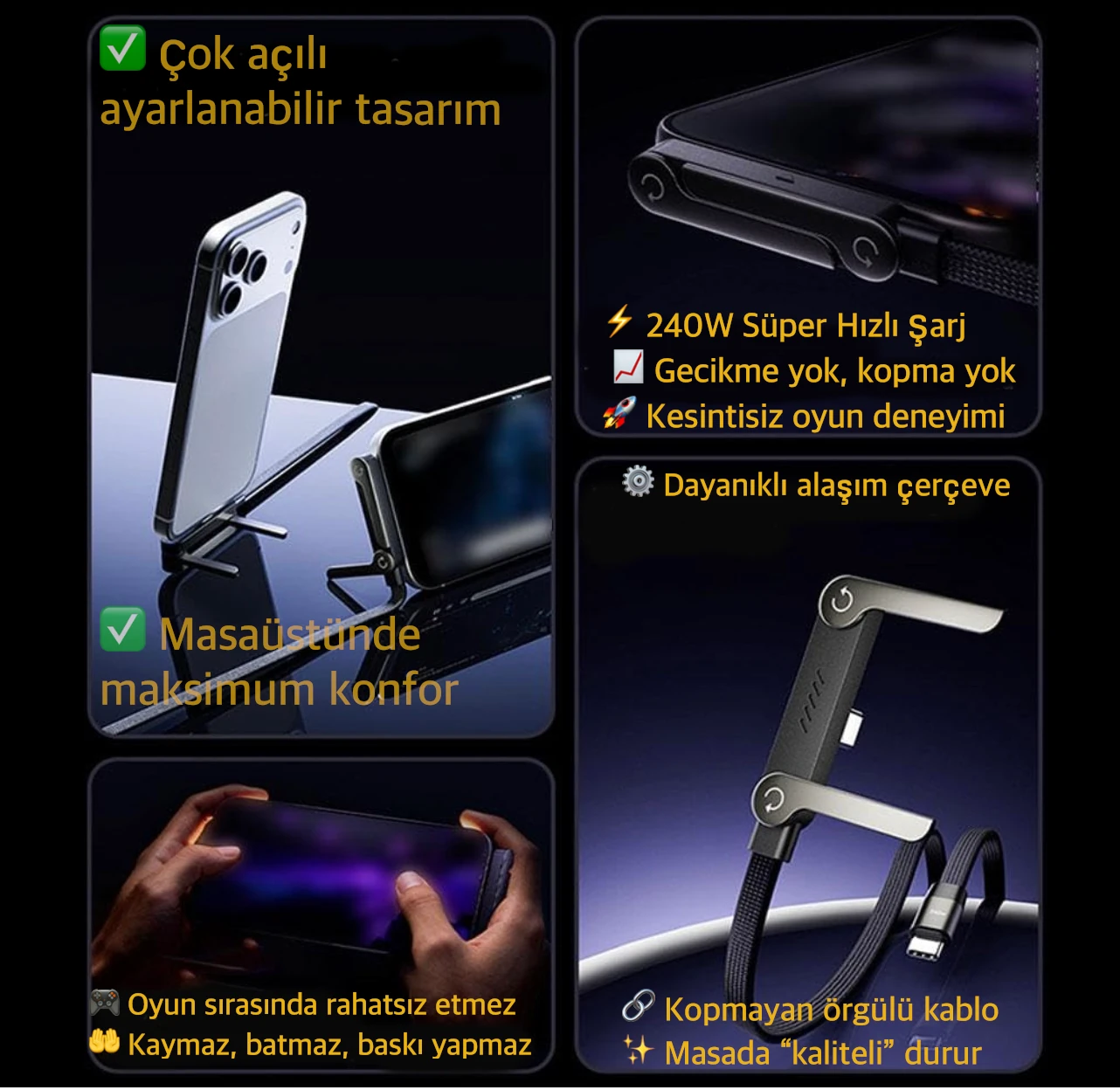 BASEMO Premium Type-C 240W Kablosu